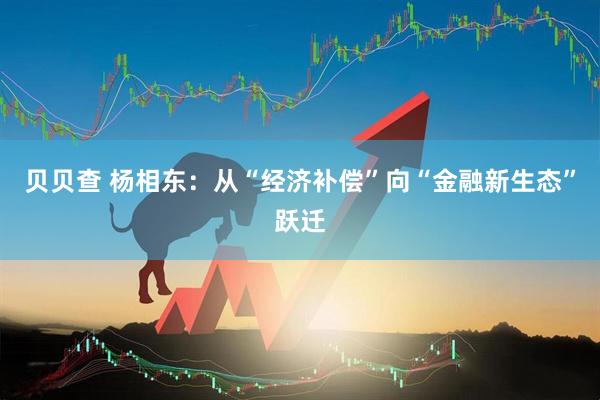 贝贝查 杨相东：从“经济补偿”向“金融新生态”跃迁