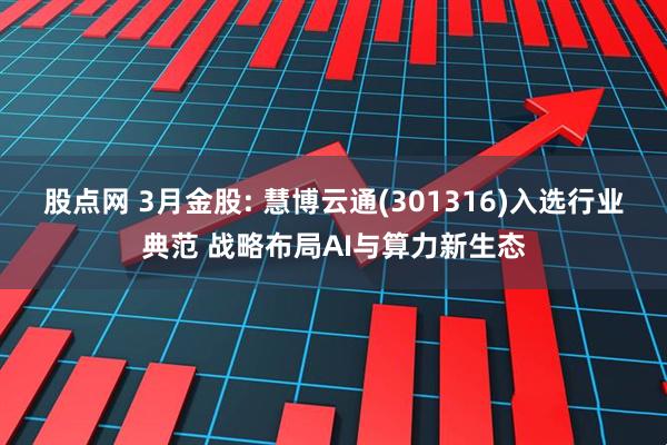 股点网 3月金股: 慧博云通(301316)入选行业典范 战略布局AI与算力新生态
