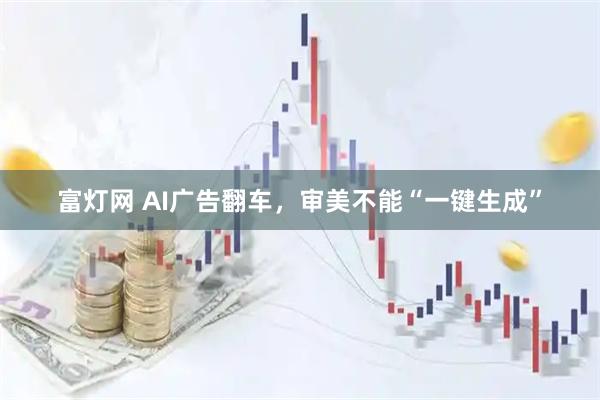 富灯网 AI广告翻车，审美不能“一键生成”