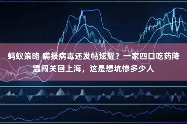蚂蚁策略 瞒报病毒还发帖炫耀？一家四口吃药降温闯关回上海，这是想坑惨多少人