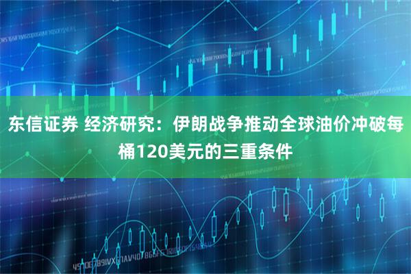 东信证券 经济研究:伊朗战争推动全球油价冲破每桶120美元的三重条件